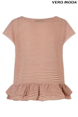 Vera Moda Spotty Peplum Blouse